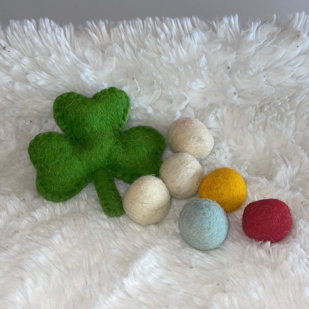 Felt any day cat toys new without tags but will include mine 
My baby loves his